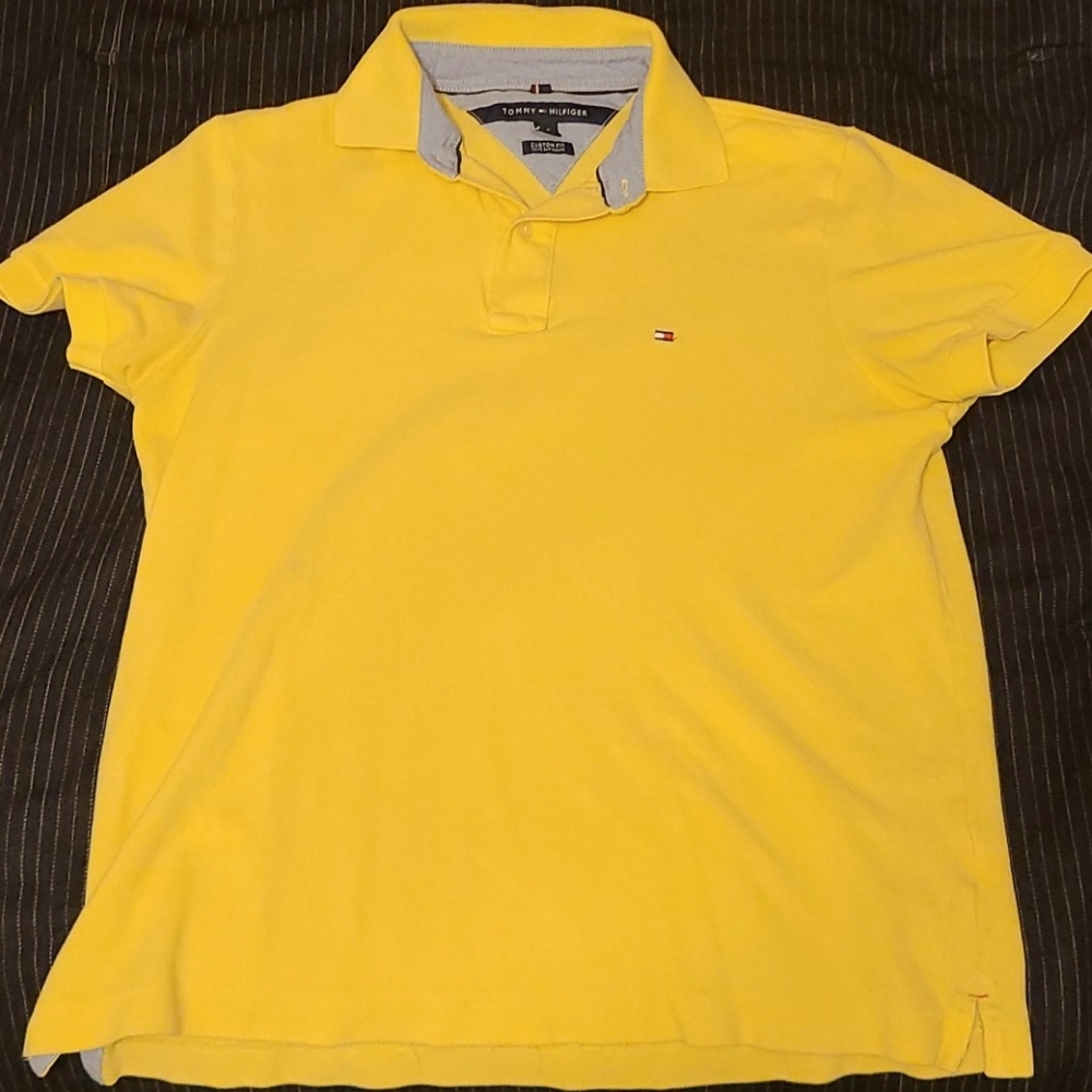 Mens Tommy Hilfiger Custom Fit Polo